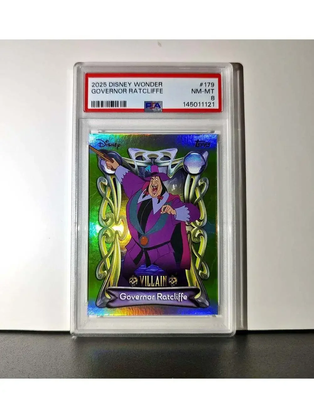 Governor Ratcliffe 2025 Topps Disney #179 Card Pocahontas PSA 8 NM-MT